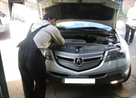 гбо на ACURA MDX (white)