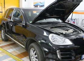 гбо на Porsche Black