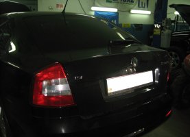 гбо на Skoda Octavia TSI black